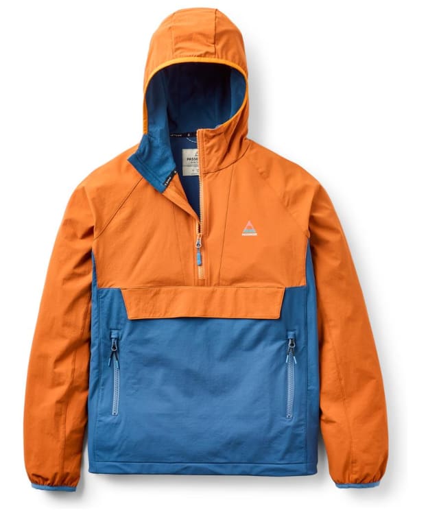 Women's Passenger Clothing Ocean Lite Recycled Softshell Jacket - Dark Denim / Sunset Orange