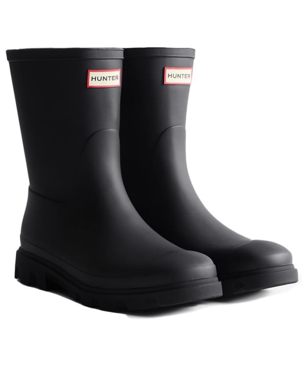 Men's Hunter Downpour Short Wellington Boots - Black