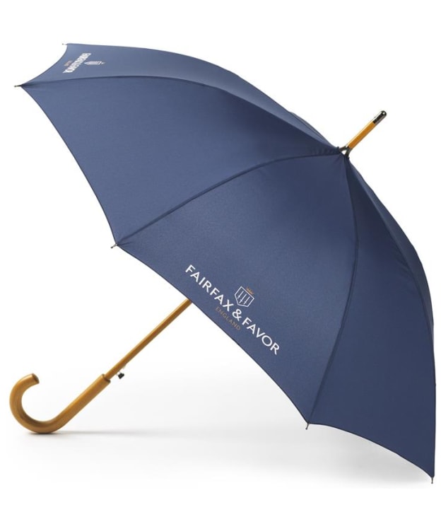 Women’s Fairfax & Favor Wooden Handle Umbrella - Navy
