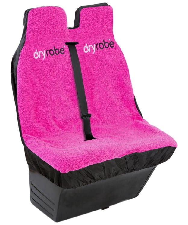 dryrobe® V3 Double Car Seat Cover - Black / Pink