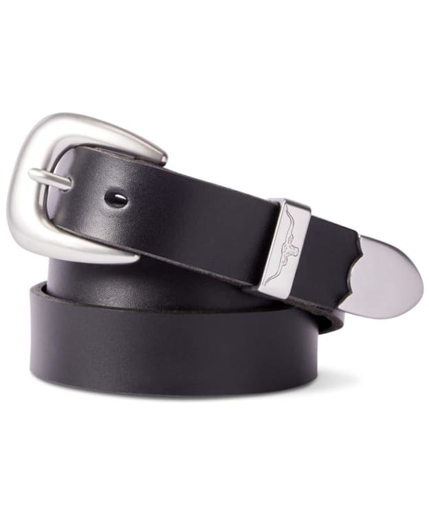 Women's R.M. Williams Cate Belt - Brushed Nickel Buckle - Black