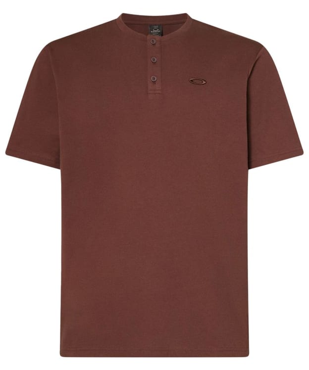 Men's Oakley Relax Short Sleeve Henley T-Shirt 2.0 - Grenache