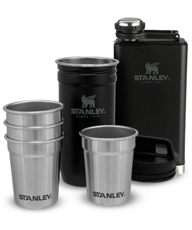 Stanley Pre-Party Shot Glass and Flask Set - Matte Black Pebble