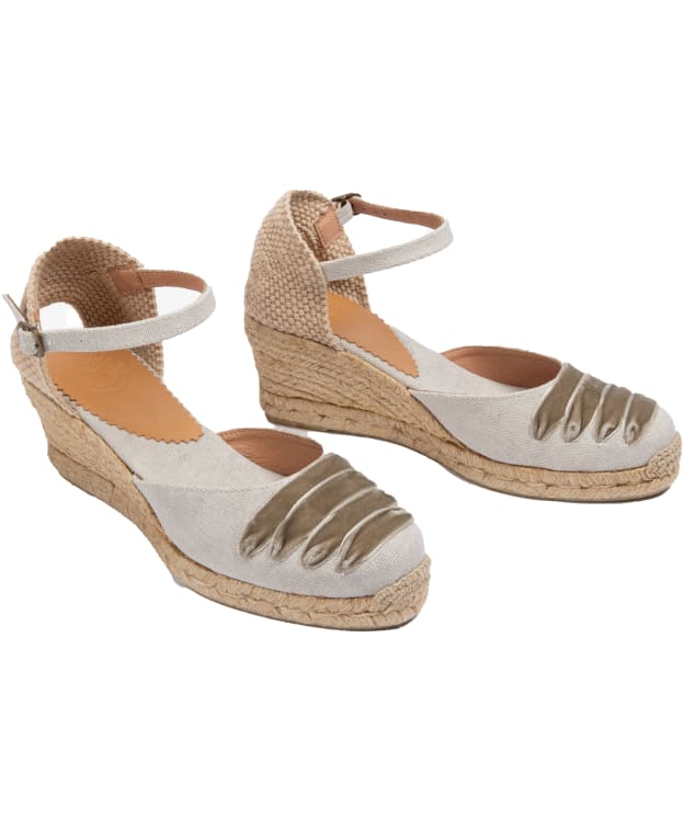 Women's Penelope Chilvers Mary Jane Dali Heeled Espadrilles - Putty