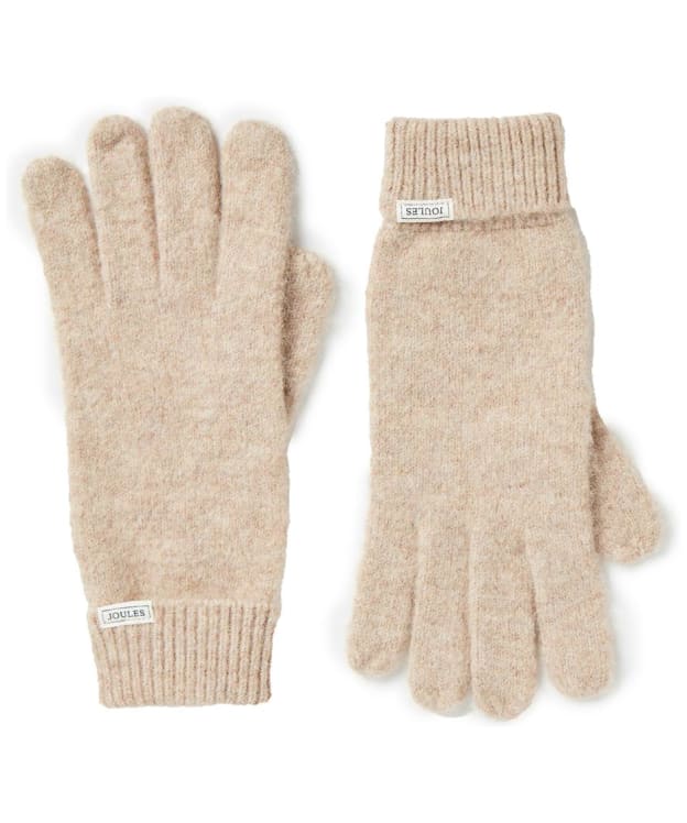 Women's Joules Caversham Gloves - Oat
