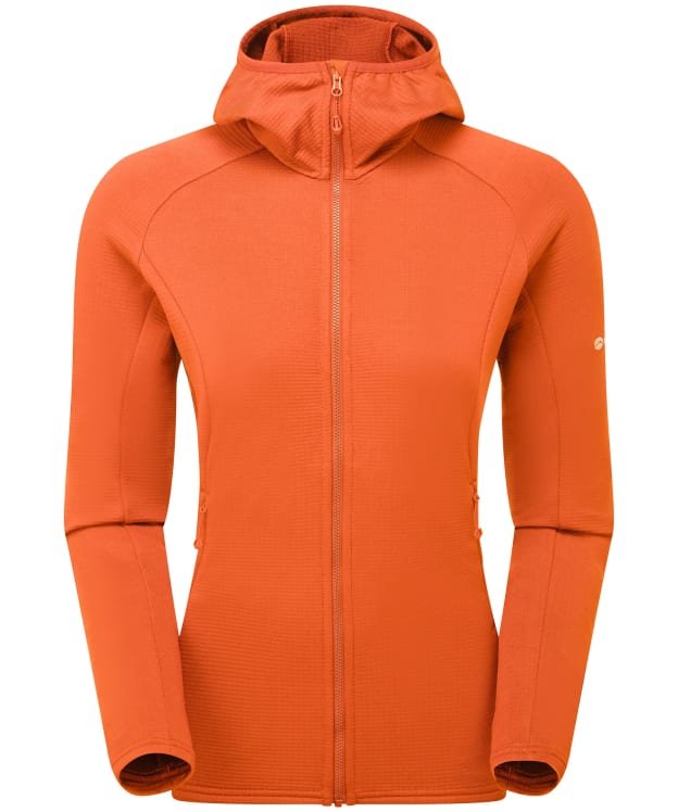 Women's Montane Protium Hooded Fleece Jacket - Tigerlily