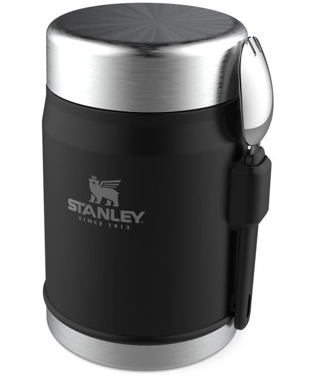 Stanley Legendary Stainless Steel Insulated Food Jar and Spork 0.4L - Matte Black Pebble