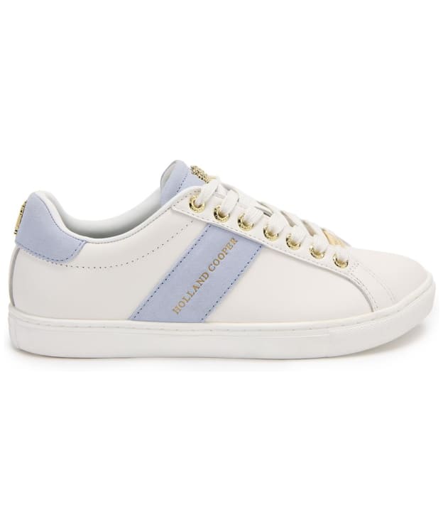 Women’s Holland Cooper Knightsbridge Court Trainer - White / Smokey Blue