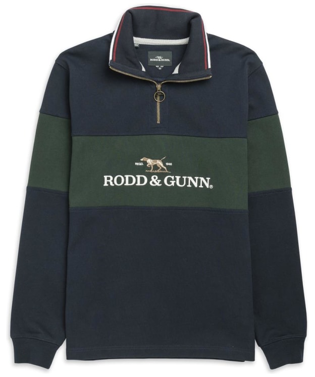Men's Rodd & Gunn Foresters Peak 1/4 Zip Sweater - Eclipse
