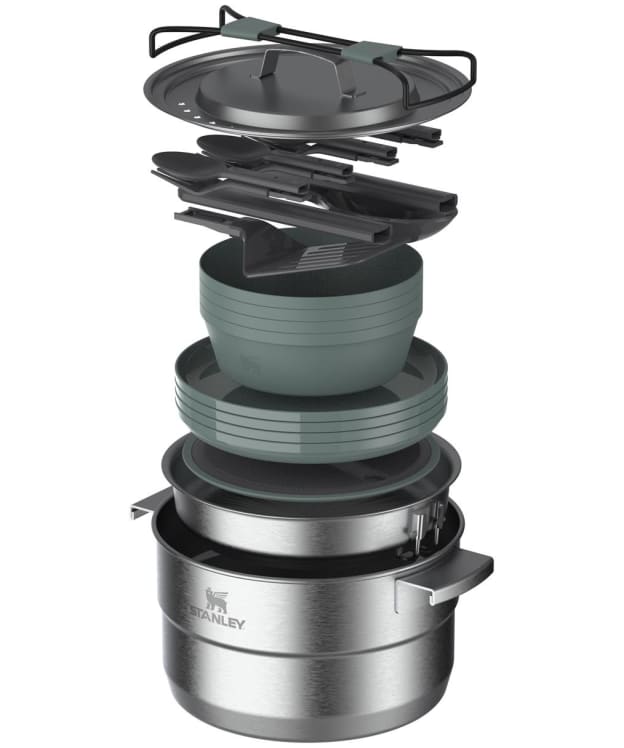 Stanley Full Kitchen Base Camp Stainless Steel Cook Set 3.5L - Shale / Charcoal