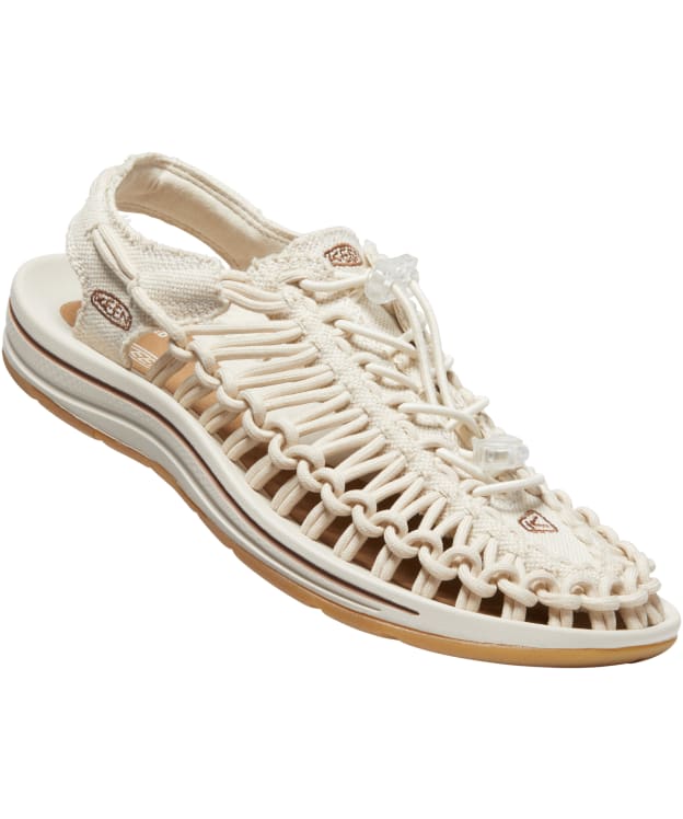 Women's KEEN Uneek Canvas Sandals - Natural Canvas / Birch