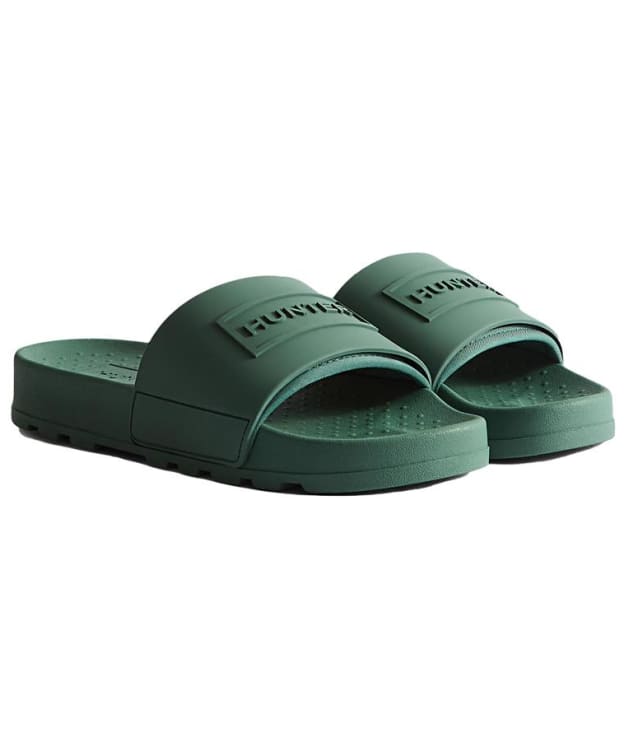 Hunter Core Embossed Silicone Slider - Hunter Green