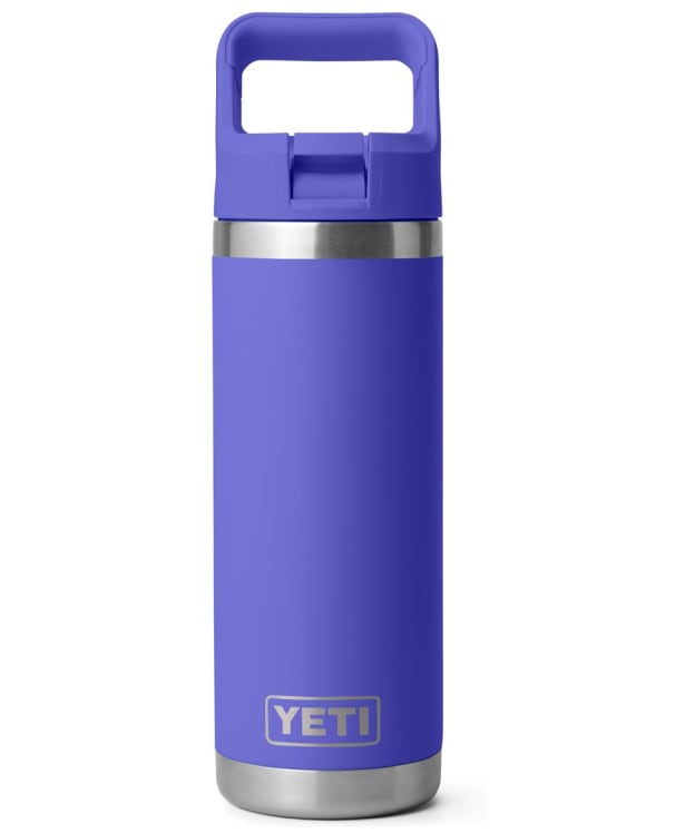 YETI Rambler 18oz Stainless Steel Vacuum Insulated Leakproof Colour Straw Bottle - Ultramarine Violet