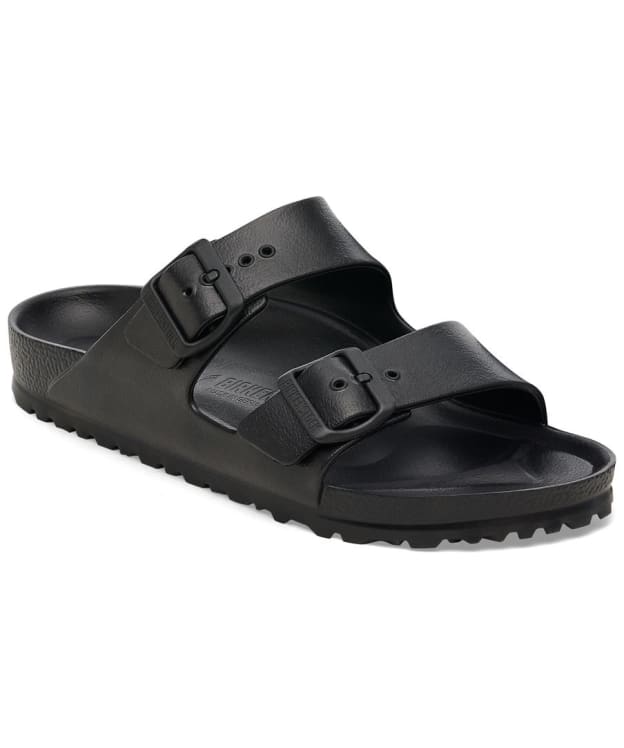 Men's Birkenstock Arizona Essential EVA Sandals - Regular Footbed - Adjustable Fit - Black