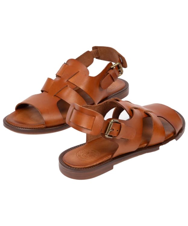 Women's Penelope Chilvers Biscay Leather Sandals - Tan