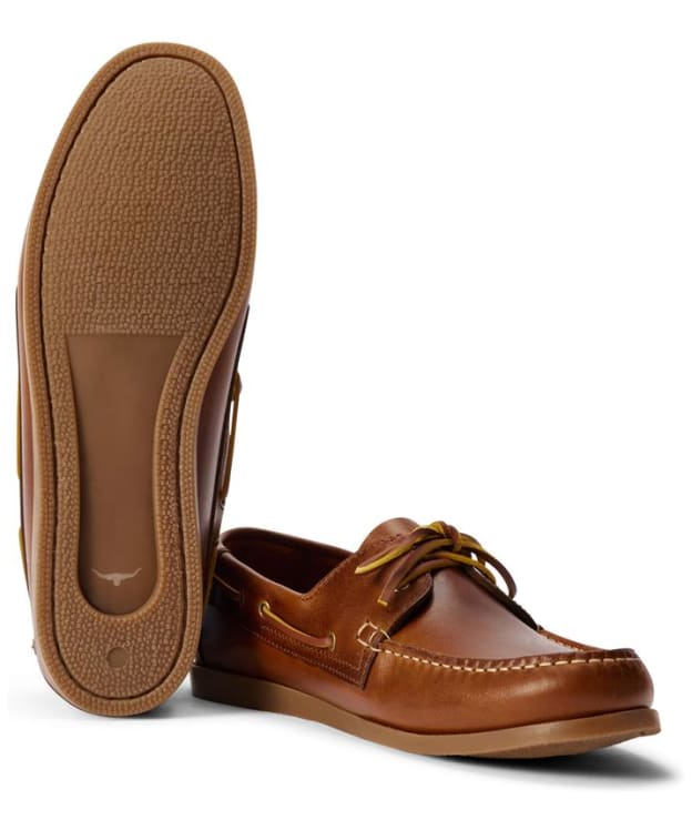 Men's R.M. Williams Islet Moccasin Boat Shoe - Tan