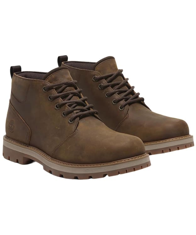 Men's Timberland Britton Road Waterproof Mid Boots - Medium Brown Nubuck