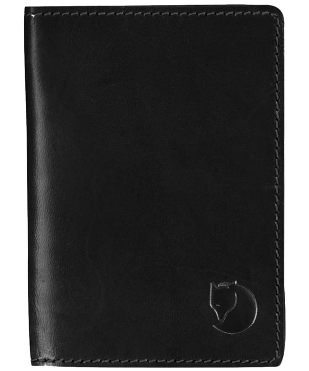 Fjallraven Leather Passport Cover - Black