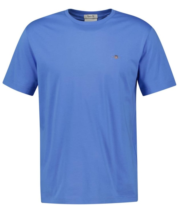 Men's GANT Regular Shield Short Sleeve Cotton T-Shirt - Perfect Blue
