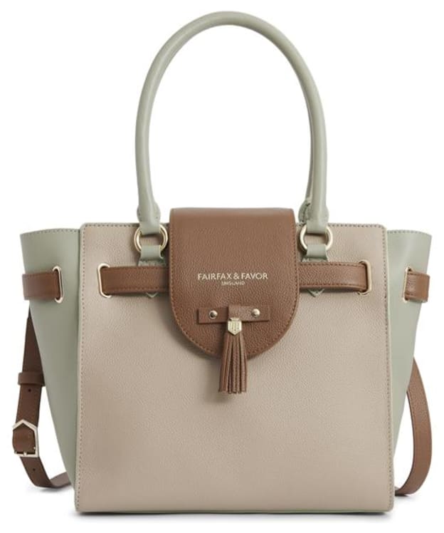 Women's Fairfax & Favor Windsor Tote Bag - Mint / Stone / Tan