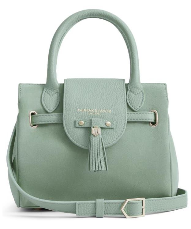 Women's Fairfax & Favor The Mini Windsor Suede Handbag - Mint