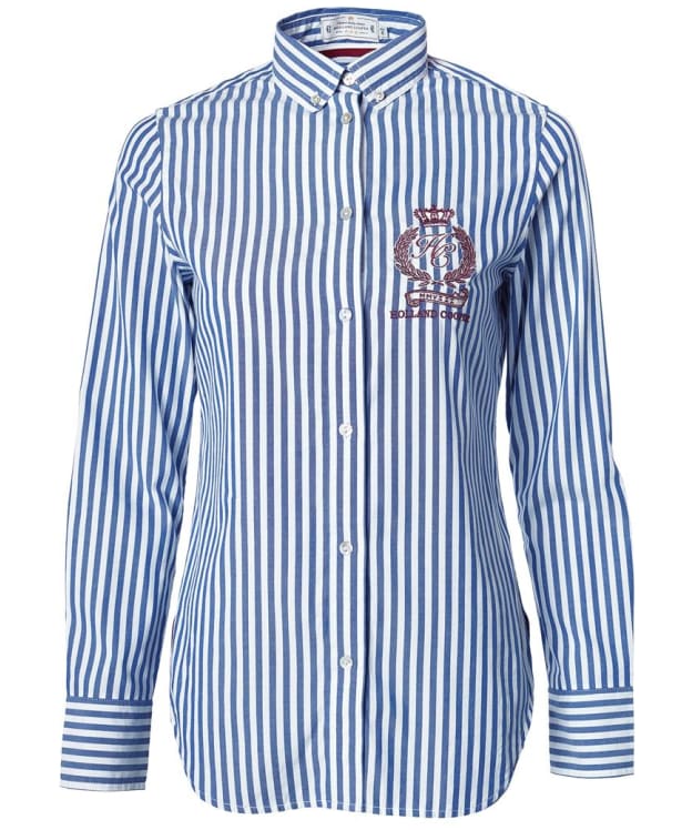 Women's Holland Cooper Classic Button Down Shirt - Navy Stripe