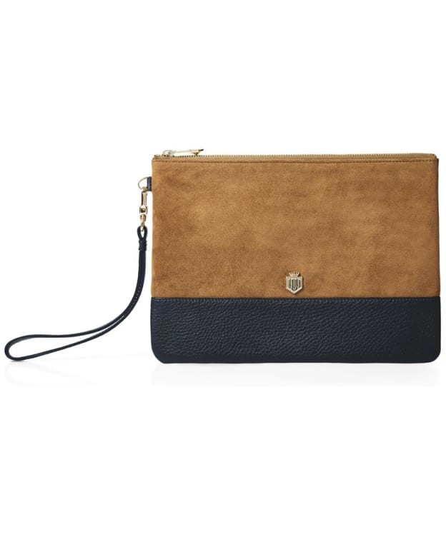 Women’s Fairfax & Favor Highbury Clutch Bag - Tan / Navy