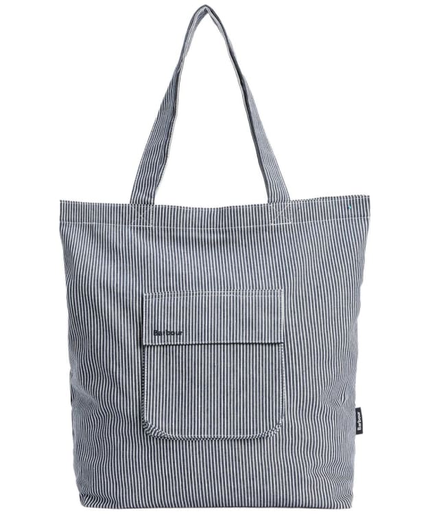 Barbour Tynedale Tote Bag - Navy / White