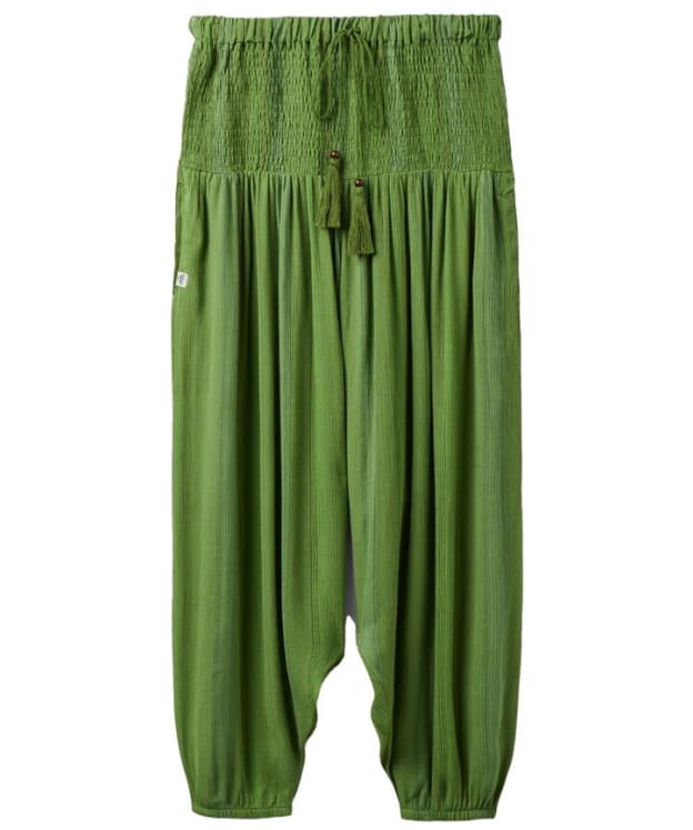 Women's Passenger Clothing Daylily Loose Trousers - Stem Green Stripe