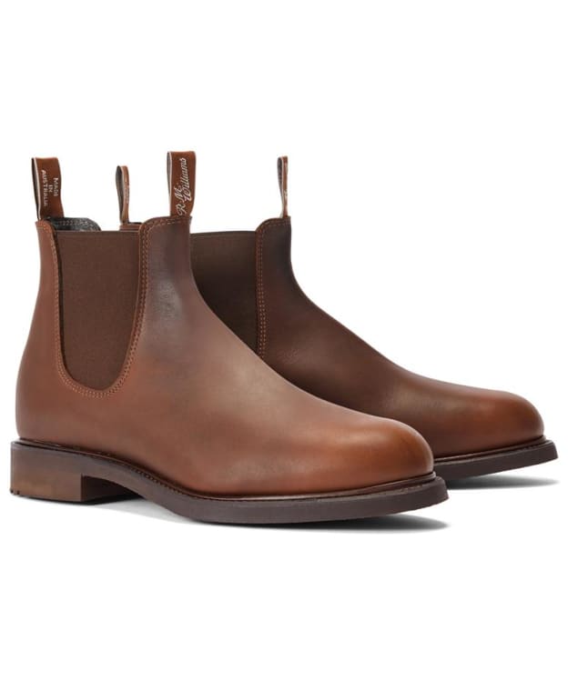 Men's R.M. Williams Gardener Leather Boots, H (Wide) Fit - Brown