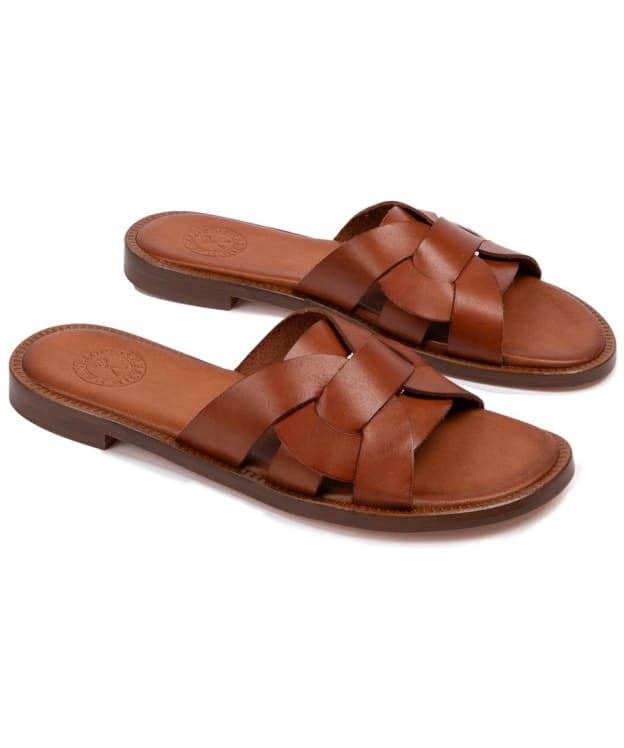 Women's Penelope Chilvers Basque Leather Sandals - Tan