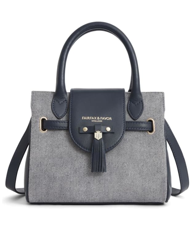 Women's Fairfax & Favor The Mini Windsor Suede Handbag - Denim