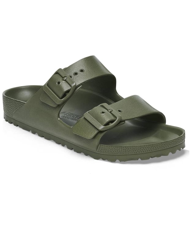 Women's Birkenstock Arizona Essential EVA Sandals - Narrow Footbed - Adjustable Fit - Khaki