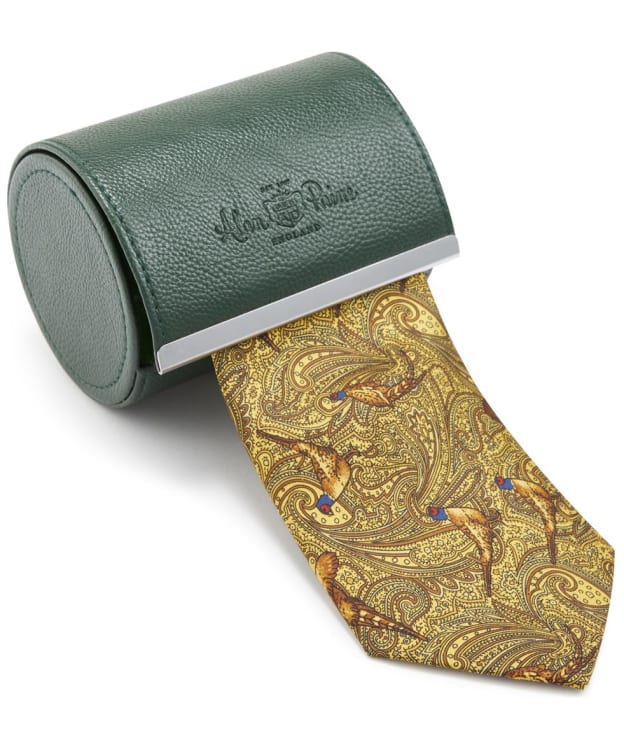 Men's Alan Paine Ripon Silk Country Tie - Gold