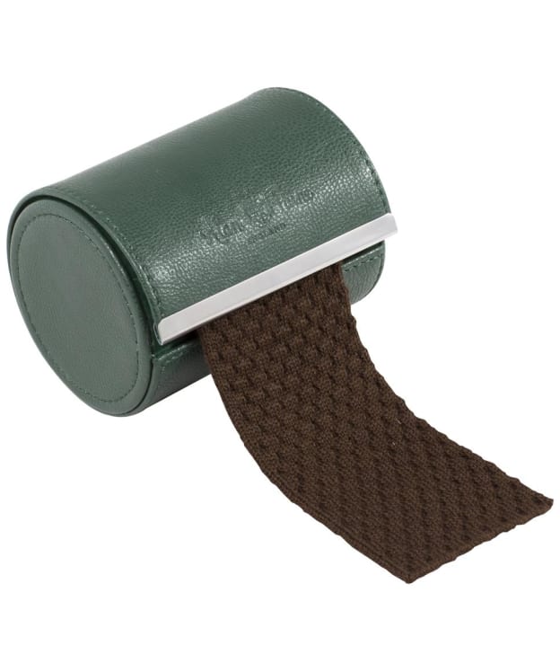 Men's Alan Paine Textured Knitted Wool Tie - Brown