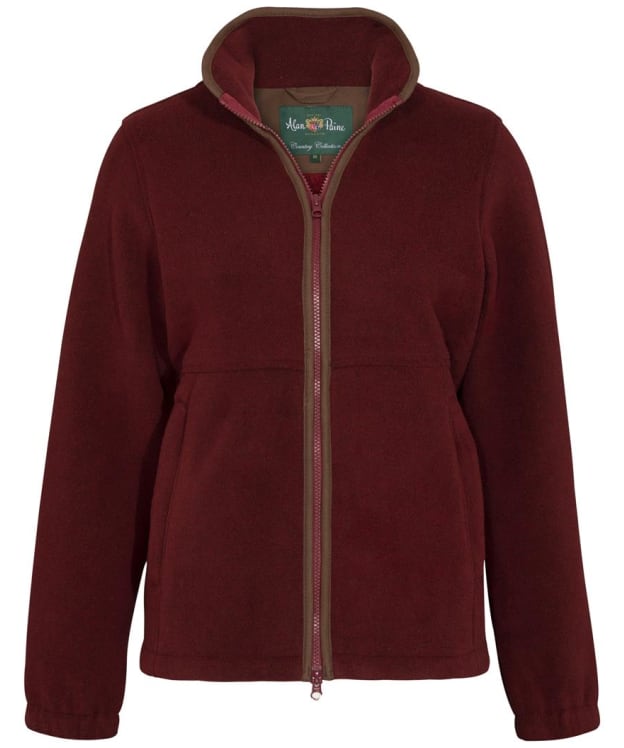 Women's Alan Paine Aylsham Full Zip Fleece Jacket - Bloodstone