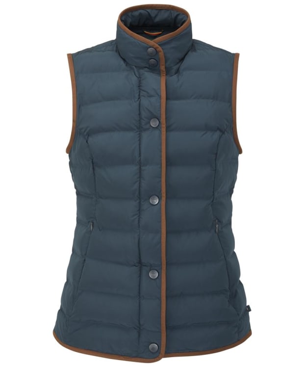 Women's Alan Paine Calsall Quilted Gilet Waistcoat - Navy