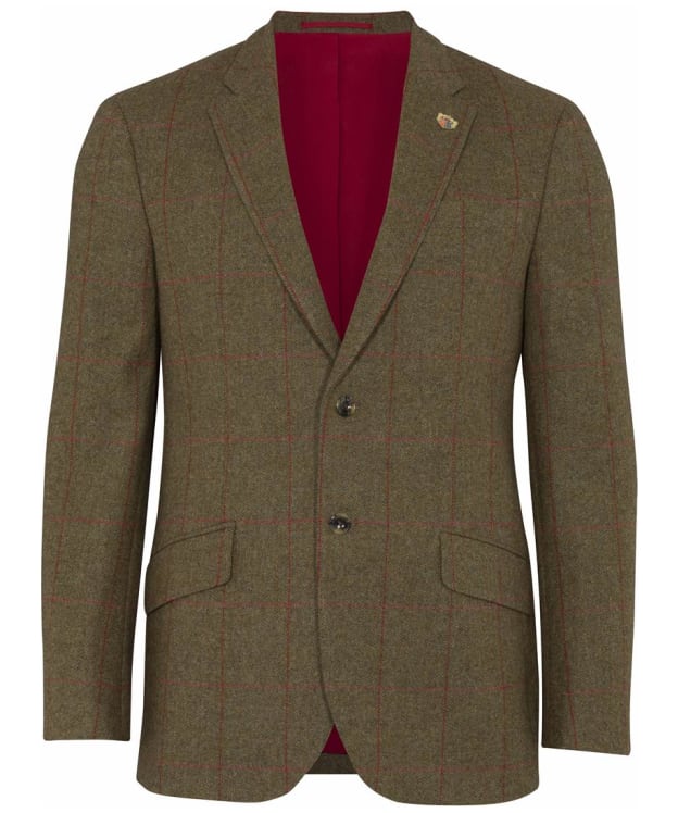 Men's Alan Paine Combrook Regular Length Tweed Blazer - Sage