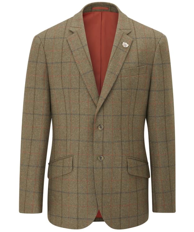 Men's Alan Paine Combrook Regular Length Tweed Blazer - Thyme