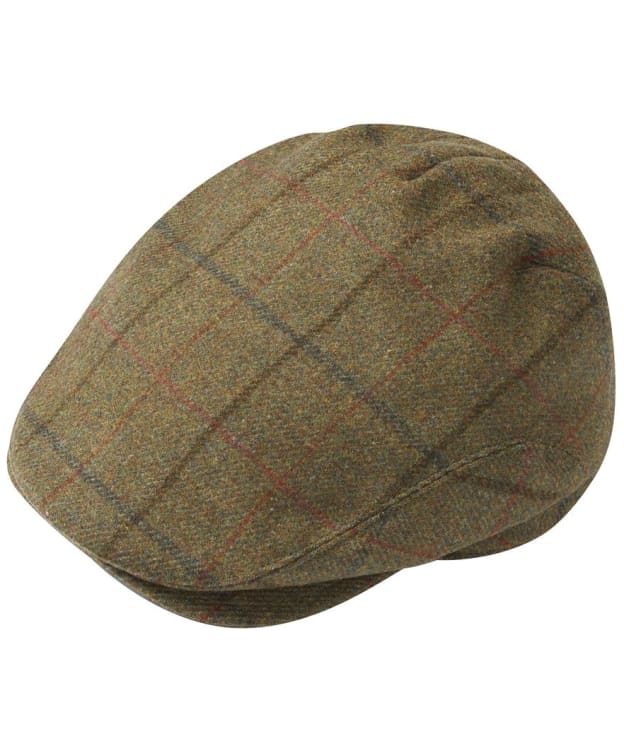 Men's Alan Paine Combrook Waterproof Extended Peak Tweed Cap - Thyme