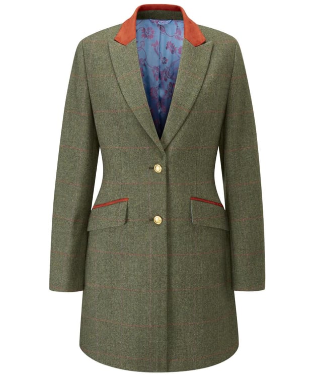 Women's Alan Paine Combrook Mid-Thigh Tweed Coat - Heath