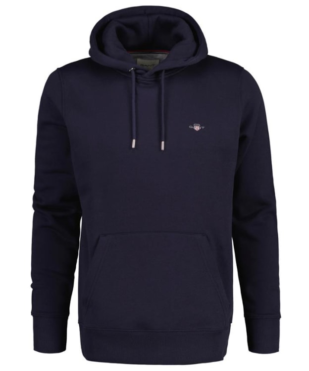 Men's GANT Regular Shield Hoodie - Evening Blue