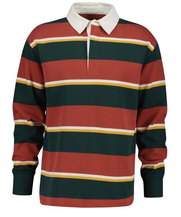 Men's GANT Striped Heavy Rugger - Modern Rust