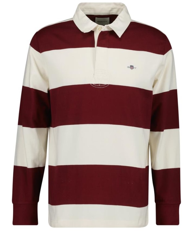 Men's GANT Striped Heavy Rugger - Plumped Red