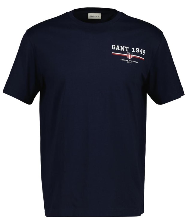 Men's GANT Graphic Short Sleeve T-Shirt - Evening Blue