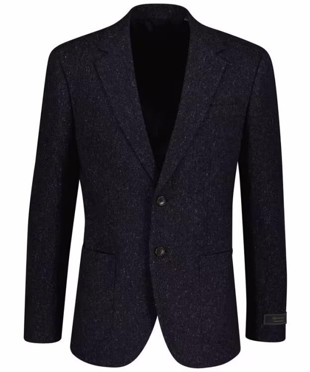 Men's GANT Donegal Suit Jacket - Evening Blue