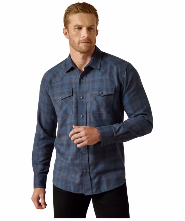 Men's Ariat Holland Western Shirt - Navy