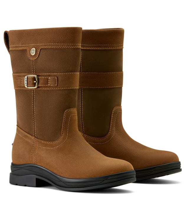 Women's Ariat Bampton Waterproof Mid Boots - Baked Brown