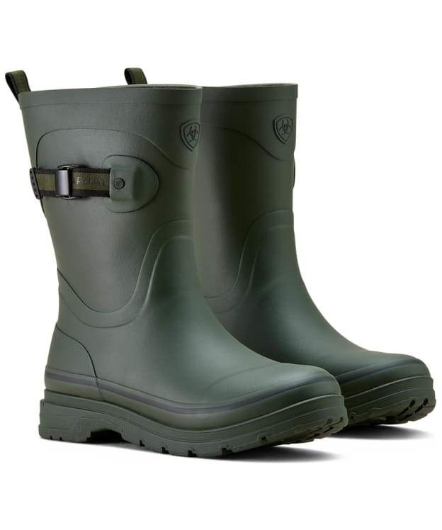 Women's Ariat Kelmarsh Mid Height Wellington Boots - Dark Olive