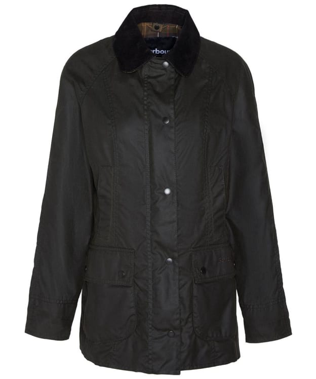 Women's Barbour Classic Beadnell Waxed Jacket - Olive